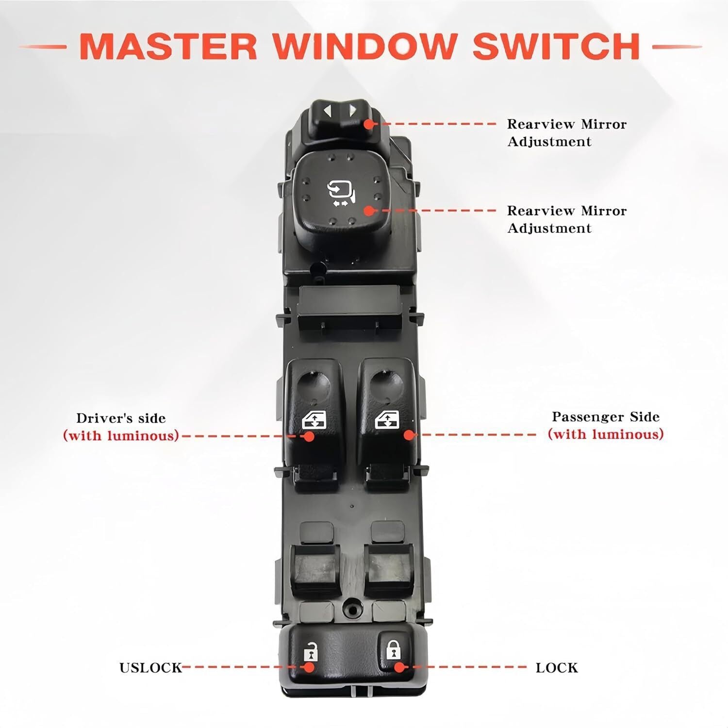 Master Power Window Switch Driver Left for Chevy Tahoe 2003-2006 Silverado 1500
