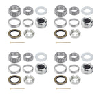 4 Set Trailer Axle Hub Bearings Kit L68149 L44649 for 3500lb #84 10-19 Spindles