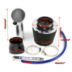 Automotive 3" Universal Cold Air Intake Kit Induction Flow Pipe Kit Aluminium
