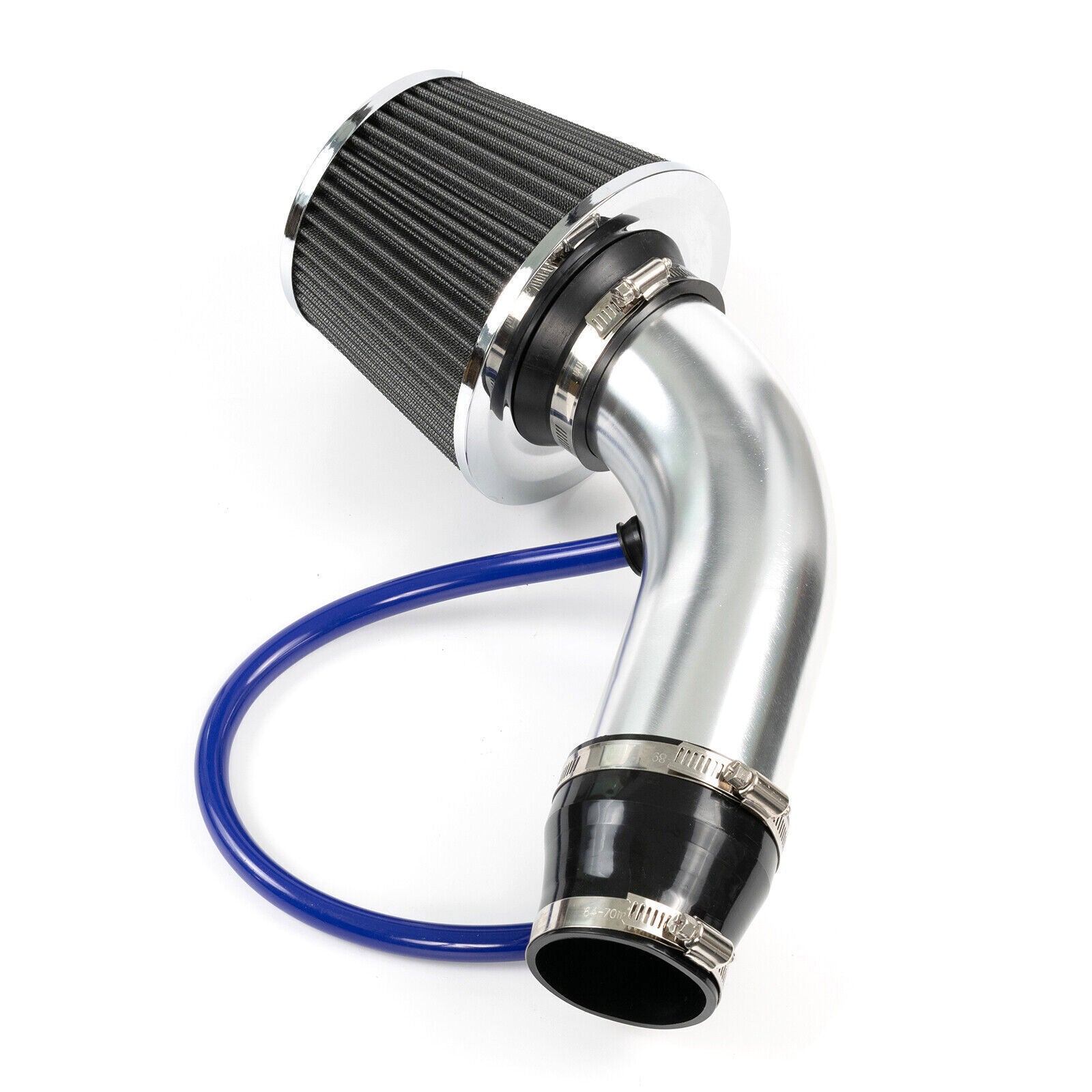 Automotive 3" Universal Cold Air Intake Kit Induction Flow Pipe Kit Aluminium