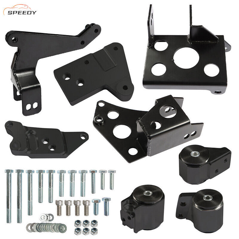 Engine Mount Bracket K-Swap EK Chassis for 96 97 98 99 00 Civic K20 K24 Aluminum