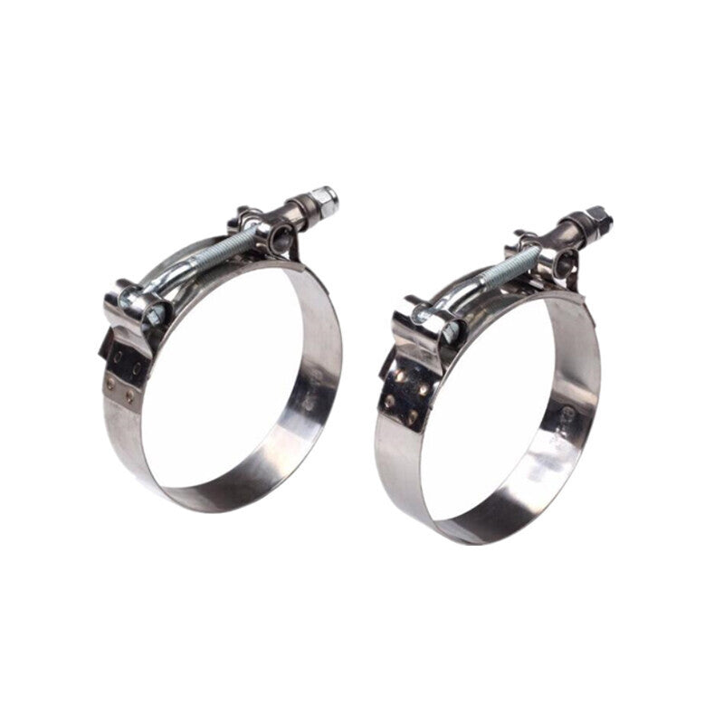 NEW 2PCS =Stainless Steel T Bolt Clamps Clamp ID 51mm 2" inch 48mm-56mm