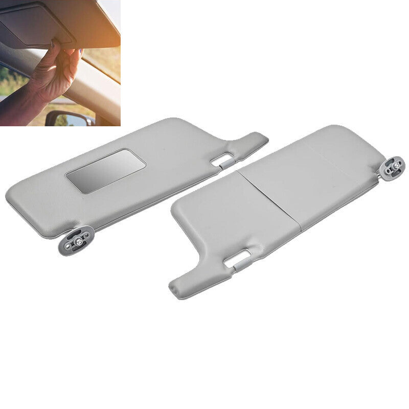 2X Interior Sun Visor Gray For 1996 1997 1998 1999-2001 Honda Civic LHD Sunvisor