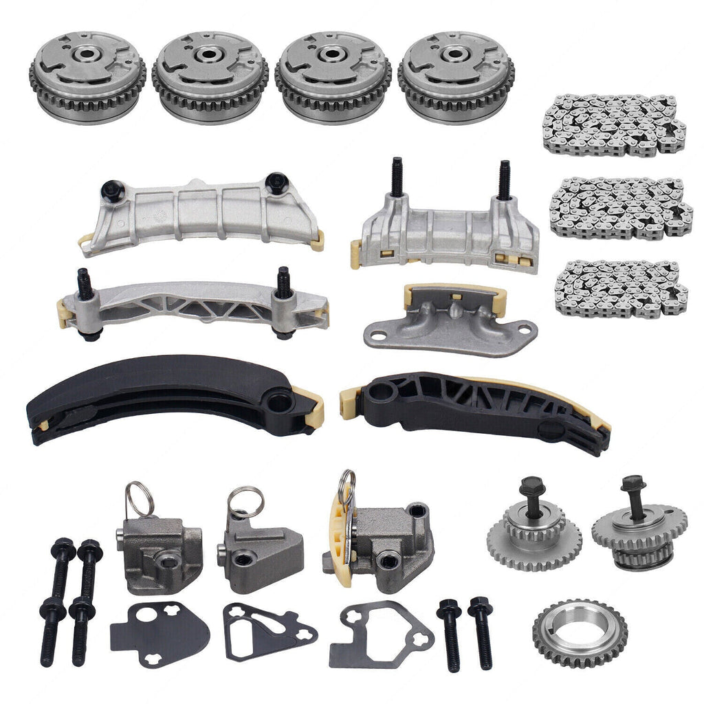Complete Kit Timing Chain& 4VVT Cam Phaser Int& Exh For 3.0 3.6l Equinox CTS SRX