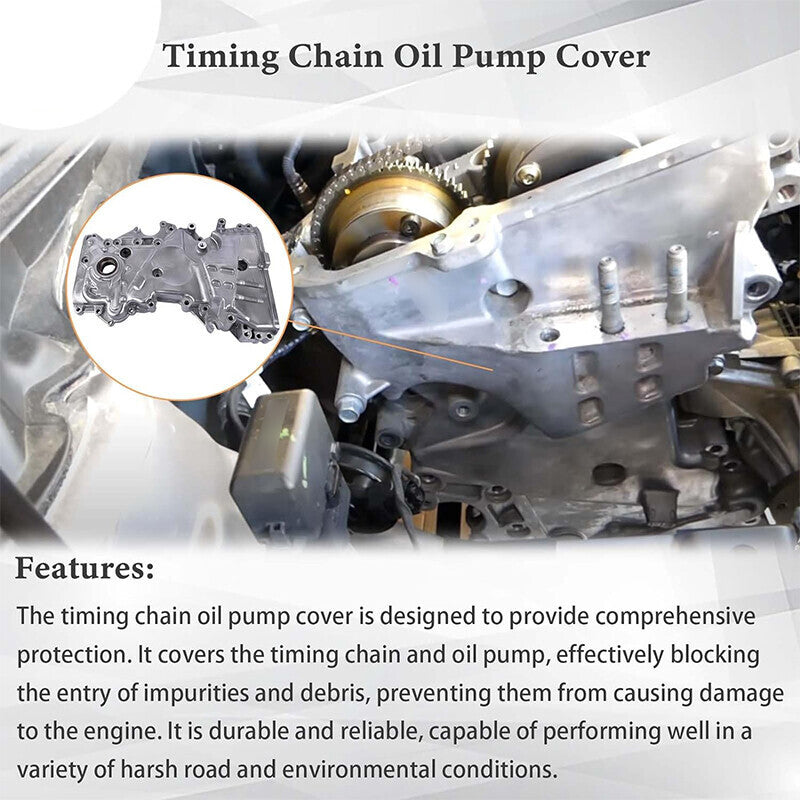 Timing Chain Oil Pump Cover For Hyundai Tucson & Kia Soul 2.0L 2014 2015-2019