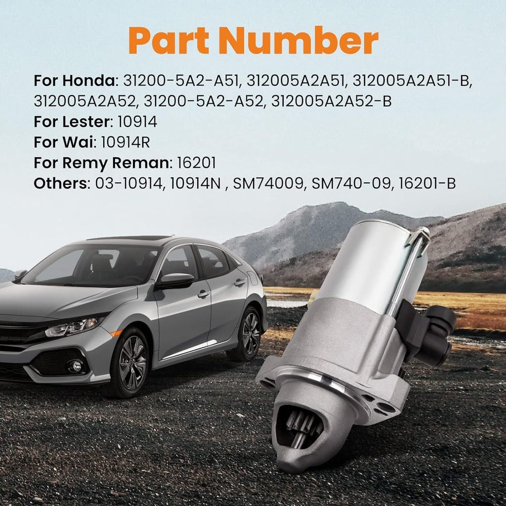 New Starter Motor For Honda Car Accord 2.4L 13-17 Honda Truck CR-V 2.4L 15-16
