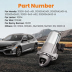 New Starter Motor For Honda Car Accord 2.4L 13-17 Honda Truck CR-V 2.4L 15-16