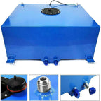 High Quality 20 Gallon Aluminum Racing Drift Fuel Cell Tank w/ Level Sender Blue