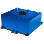 High Quality 20 Gallon Aluminum Racing Drift Fuel Cell Tank w/ Level Sender Blue