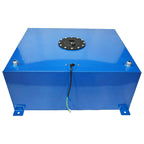 High Quality 20 Gallon Aluminum Racing Drift Fuel Cell Tank w/ Level Sender Blue