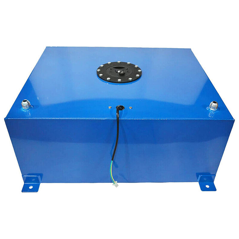 High Quality 20 Gallon Aluminum Racing Drift Fuel Cell Tank w/ Level Sender Blue