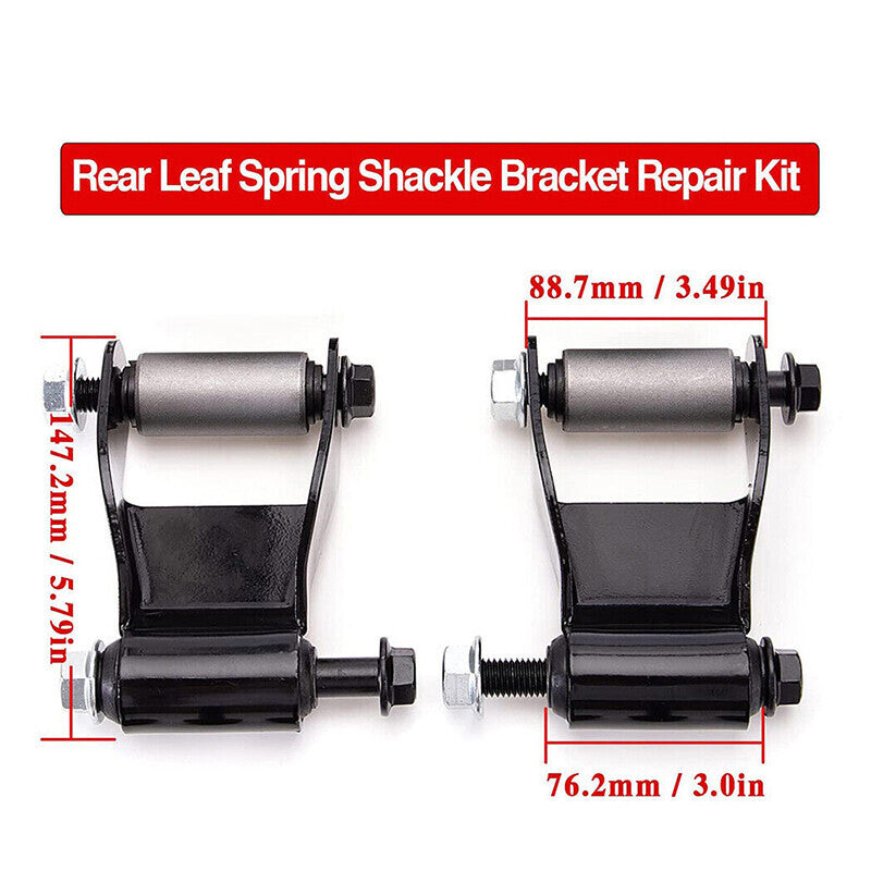 Rear Leaf Spring Hanger Bracket & Shackle Repair Kit For Ford Ranger 722-001