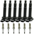 Set of 6 Ignition Coil Pack and Spark Plugs For Toyota Tacoma 4Runner 4.0L UF495