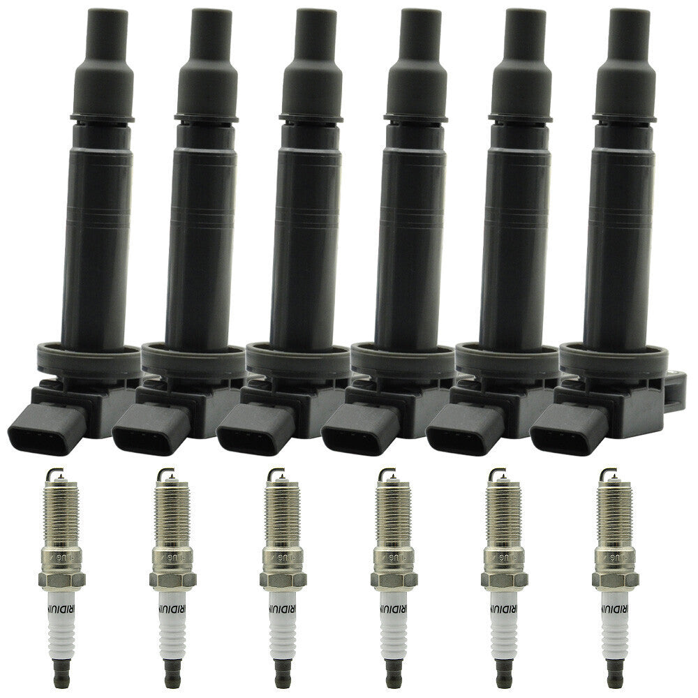 Set of 6 Ignition Coil Pack and Spark Plugs For Toyota Tacoma 4Runner 4.0L UF495