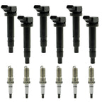 Set of 6 Ignition Coil Pack and Spark Plugs For Toyota Tacoma 4Runner 4.0L UF495