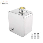 Aluminum Water Coolant Radiator Universal 2.5L Overflow Reservior Tank+ Cap