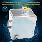 Aluminum Water Coolant Radiator Universal 2.5L Overflow Reservior Tank+ Cap