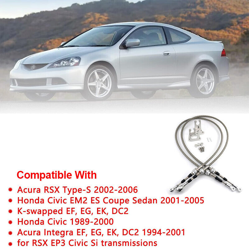 Shifter Cables&Trans Bracket For RSX K20 K24 K Swap Series EG EK DC2 Race Civic