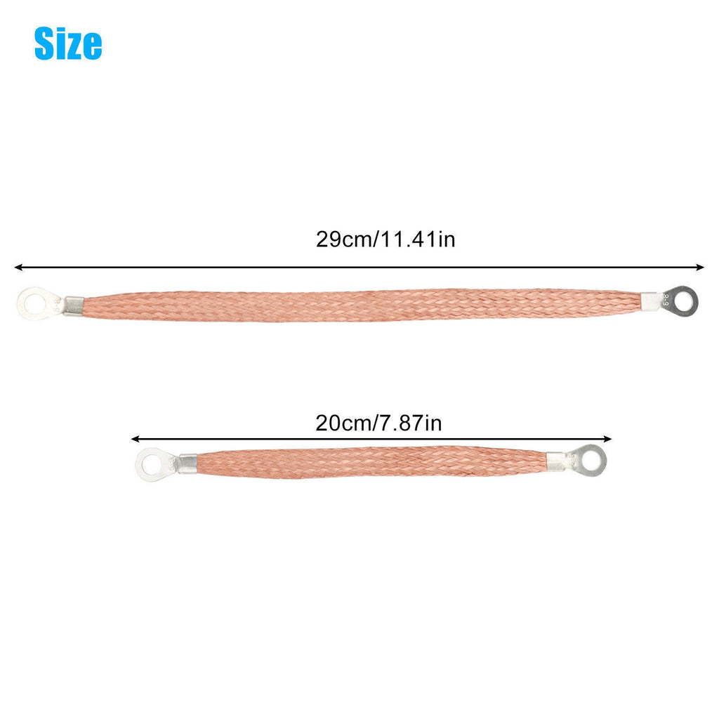 4PCS Engine Ground Strap Copper Cable Kit Car Truck Firewall Engine Body Frame