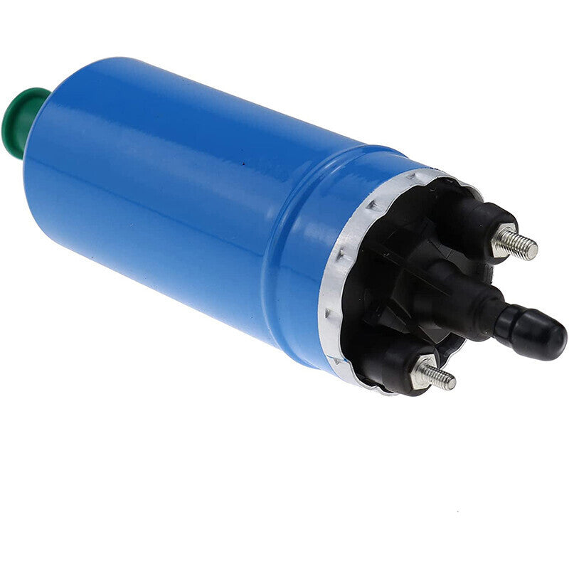Inline Universal High Pressure Fuel Pump With Installation Kit Blue