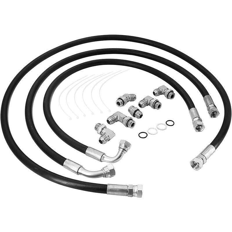 Transmission Cooler Hose Line Fitting Kit for 2006-2010 GM GMC Chevy 6.6L LBZ LM