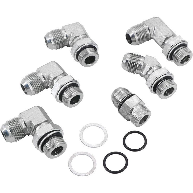 Transmission Cooler Hose Line Fitting Kit for 2006-2010 GM GMC Chevy 6.6L LBZ LM