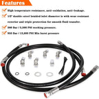 Transmission Cooler Hose Line Fitting Kit for 2006-2010 GM GMC Chevy 6.6L LBZ LM