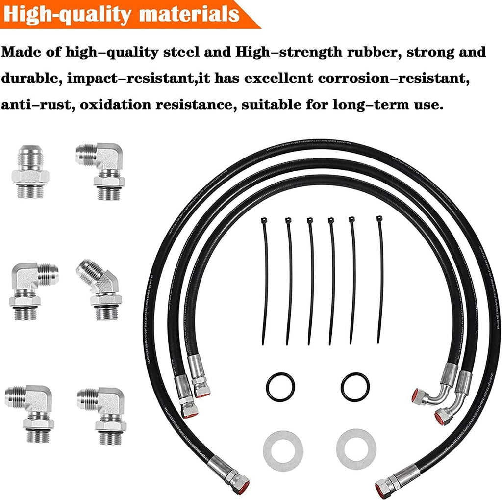 Transmission Cooler Hose Line Fitting Kit for 2006-2010 GM GMC Chevy 6.6L LBZ LM