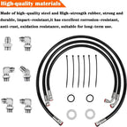 Transmission Cooler Hose Line Fitting Kit for 2006-2010 GM GMC Chevy 6.6L LBZ LM