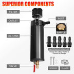 750ML Oil Catch Can Kit Universal Oil Separator Large Baffled Reservoir Tank