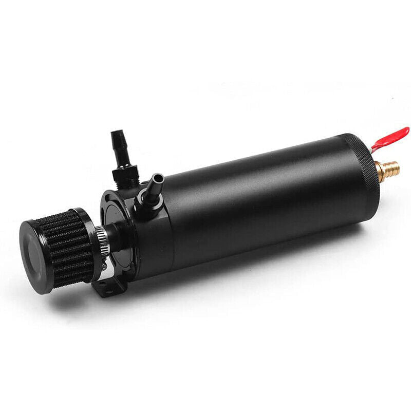 750ML Oil Catch Can Kit Universal Oil Separator Large Baffled Reservoir Tank