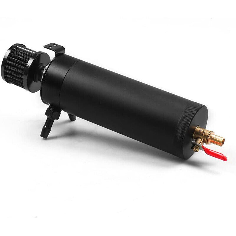 750ML Oil Catch Can Kit Universal Oil Separator Large Baffled Reservoir Tank