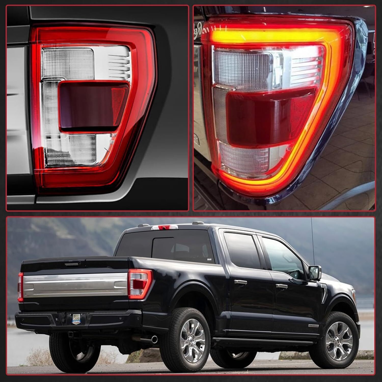 LED Tail Light For 2021-2023 Ford F150 W/Blind Spot Passenger Right ML3Z13404D