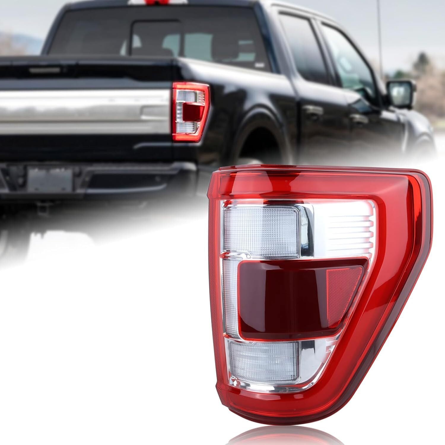 LED Tail Light For 2021-2023 Ford F150 W/Blind Spot Passenger Right ML3Z13404D