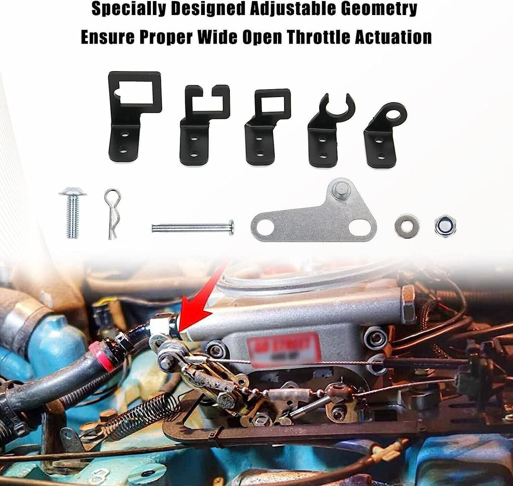 304147 Carburetor Throttle Cable Mount EZ-EFI For TH350 C10 700R4 Automatic