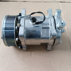 A/C Compressor w/ Clutch for Sanden 508 Style 8-Groove Serpentine Belt Aluminum