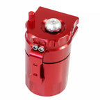 Universal Car Oil Catch Can Kit Reservoir Baffled Tank with Breather Filter Red