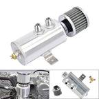 Car Engine 750ml 10AN Oil Catch Can Reservoir Tank + Breather Filter Baffled Kit