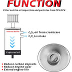 Car Engine 750ml 10AN Oil Catch Can Reservoir Tank + Breather Filter Baffled Kit