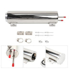 Radiator Coolant Over Flow Puke Tank Can 3 X 16 Inch Polished Stainless Steel 50