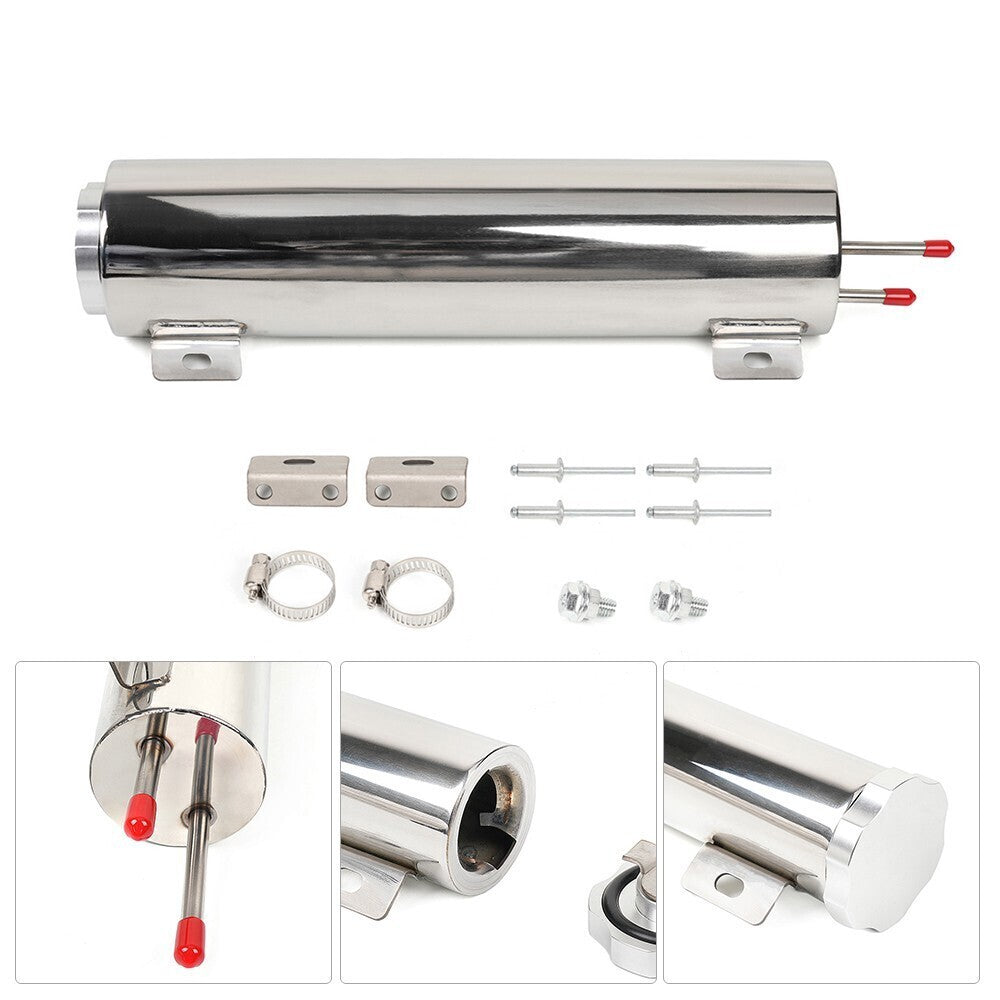 Radiator Coolant Over Flow Puke Tank Can 3 X 16 Inch Polished Stainless Steel 50