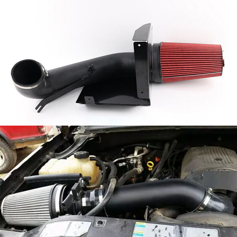 Black Cold Air Intake System Heat Shield + Filter for GMC Silverado 99-06 Chevy