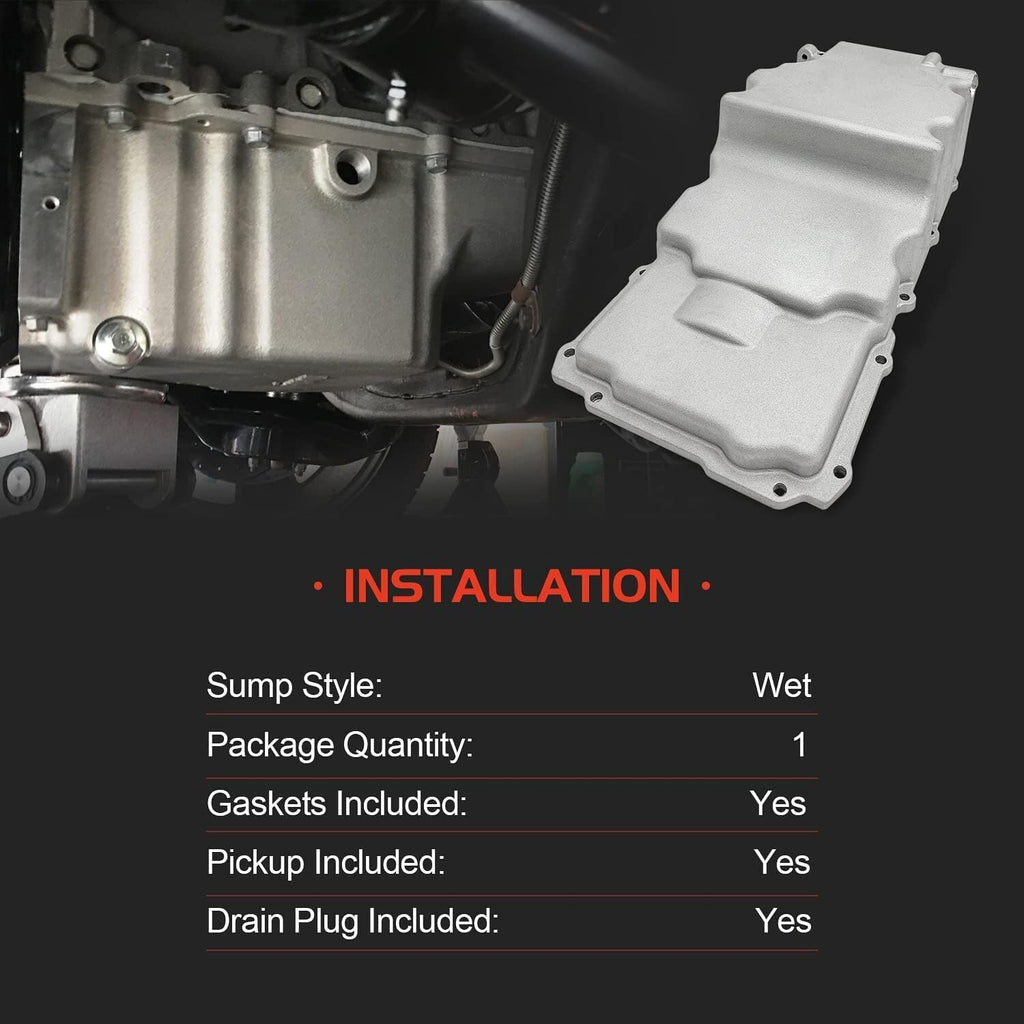 Swap Oil Pan Retrofit Kit Low Profile for LS1 LS2 LS3 4.8L 5.3L 6.0L 6.2L Rear
