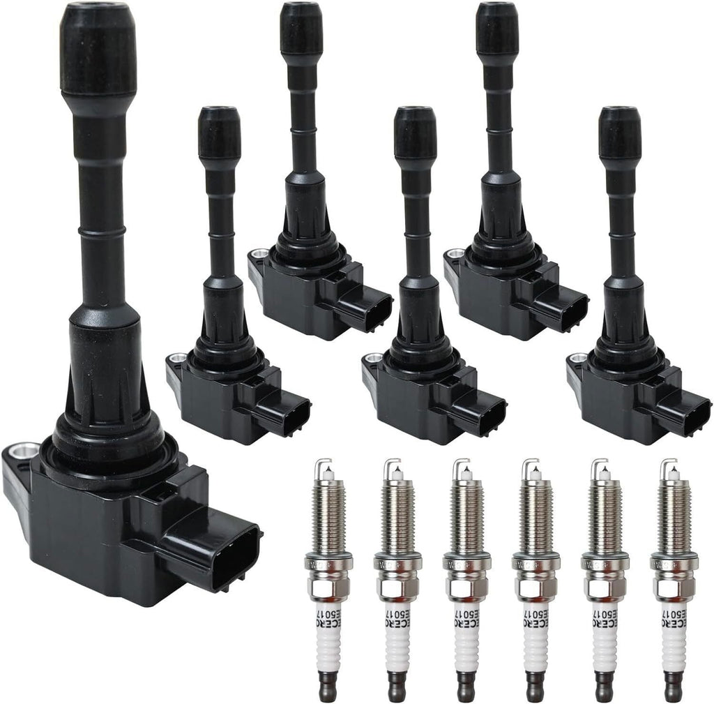 6X Ignition Coil & 6X Spark Plug for 2009-2019 Nissan Maxima V6 3.5L UF550 C1670