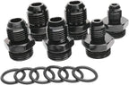 High Flow Inline Fuel Filter 100 Micron Cleanable 6AN 8AN 10AN Adapter Universal