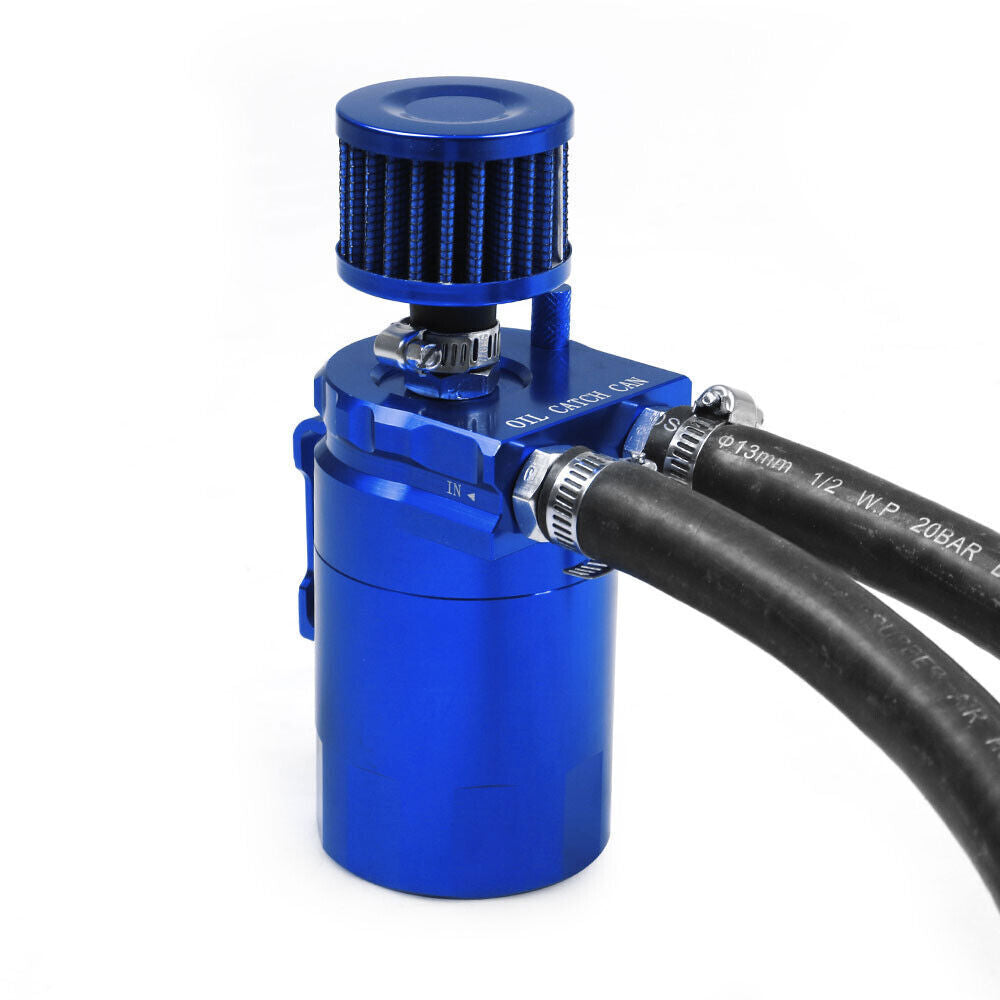 Oil Catch Can Kit Blue Tank for 11-21 Ford F150 5.0L Raptor 2.7L 3.5L Ecoboost