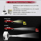 2 X For D1C D1S D1R 6000K White HID Xenon Headlight Light Bulbs Replacement