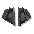 1Pair Motorcycle Side Winglets Air Deflector Wing Kit Spoiler Gloss Carbon Fiber