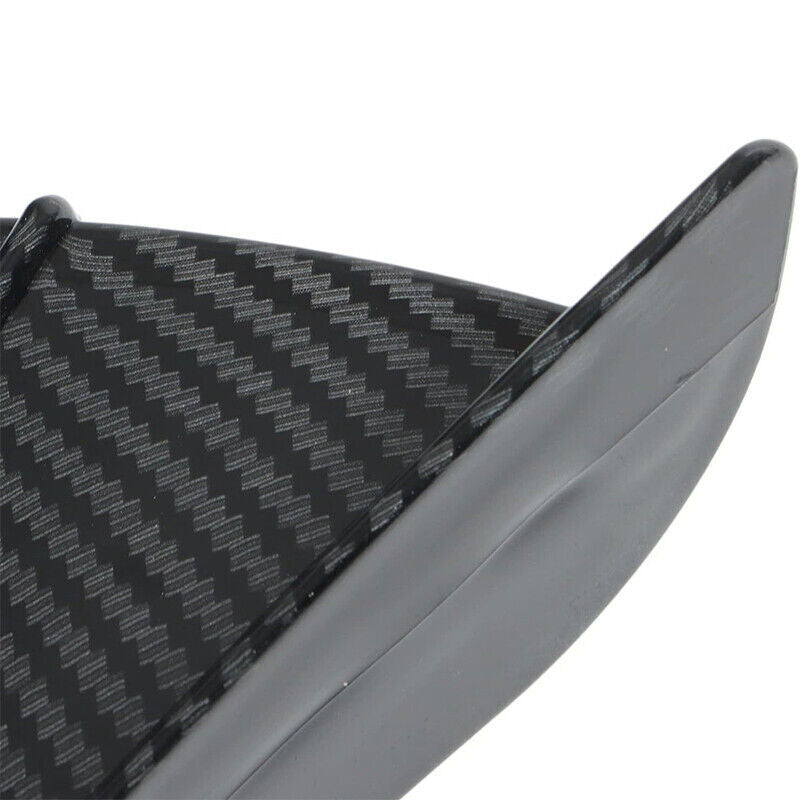 1Pair Motorcycle Side Winglets Air Deflector Wing Kit Spoiler Gloss Carbon Fiber