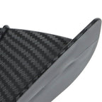 1Pair Motorcycle Side Winglets Air Deflector Wing Kit Spoiler Gloss Carbon Fiber